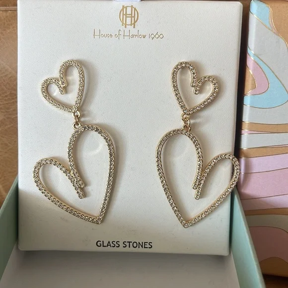 House of Harlow 1960 earrings. New - Picture 3 of 5